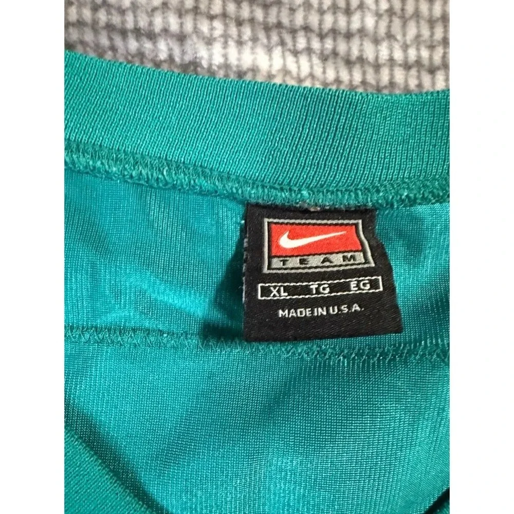 Vintage Nike Miami Dolphins Zach Thomas 54 Jersey Mens XL Aqua NFL Football Mesh